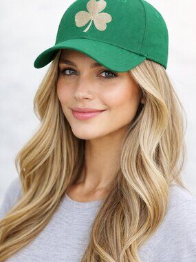 Green Shamrock Baseball Cap